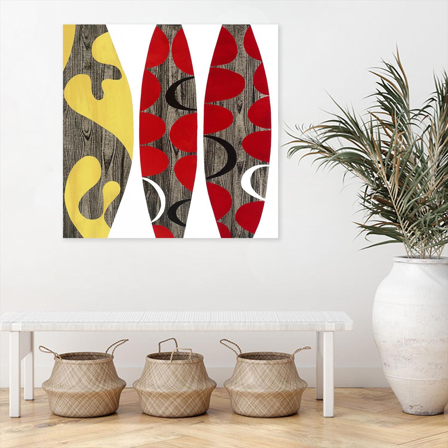 Empowerment I by Mary Calkins on GIANT ART - red abstract