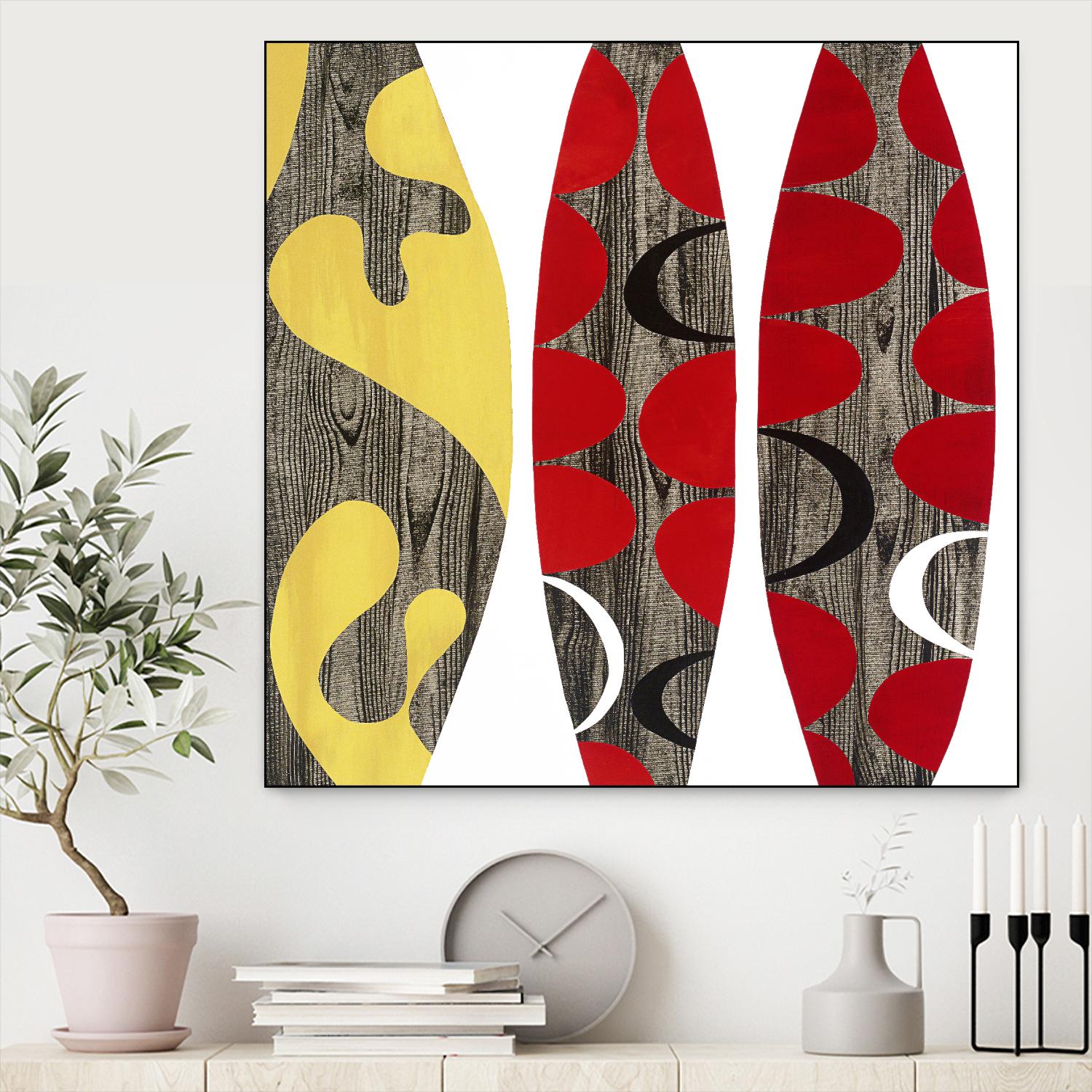 Empowerment I by Mary Calkins on GIANT ART - red abstract