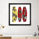 Empowerment I by Mary Calkins on GIANT ART - red abstract