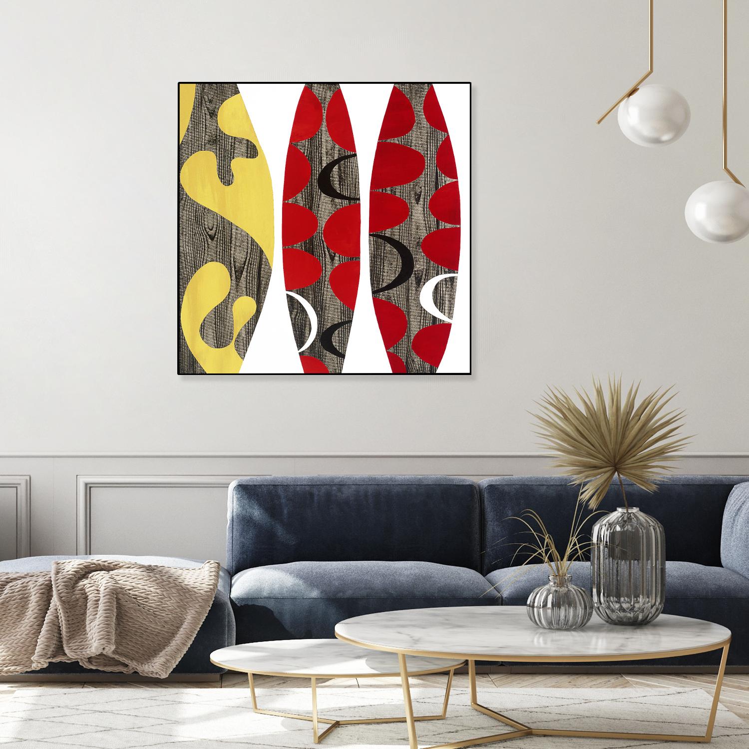 Empowerment I by Mary Calkins on GIANT ART - red abstract