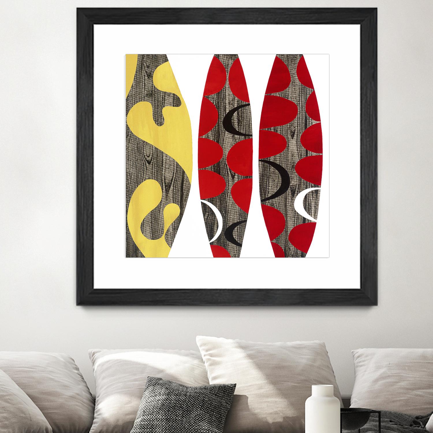 Empowerment I by Mary Calkins on GIANT ART - red abstract