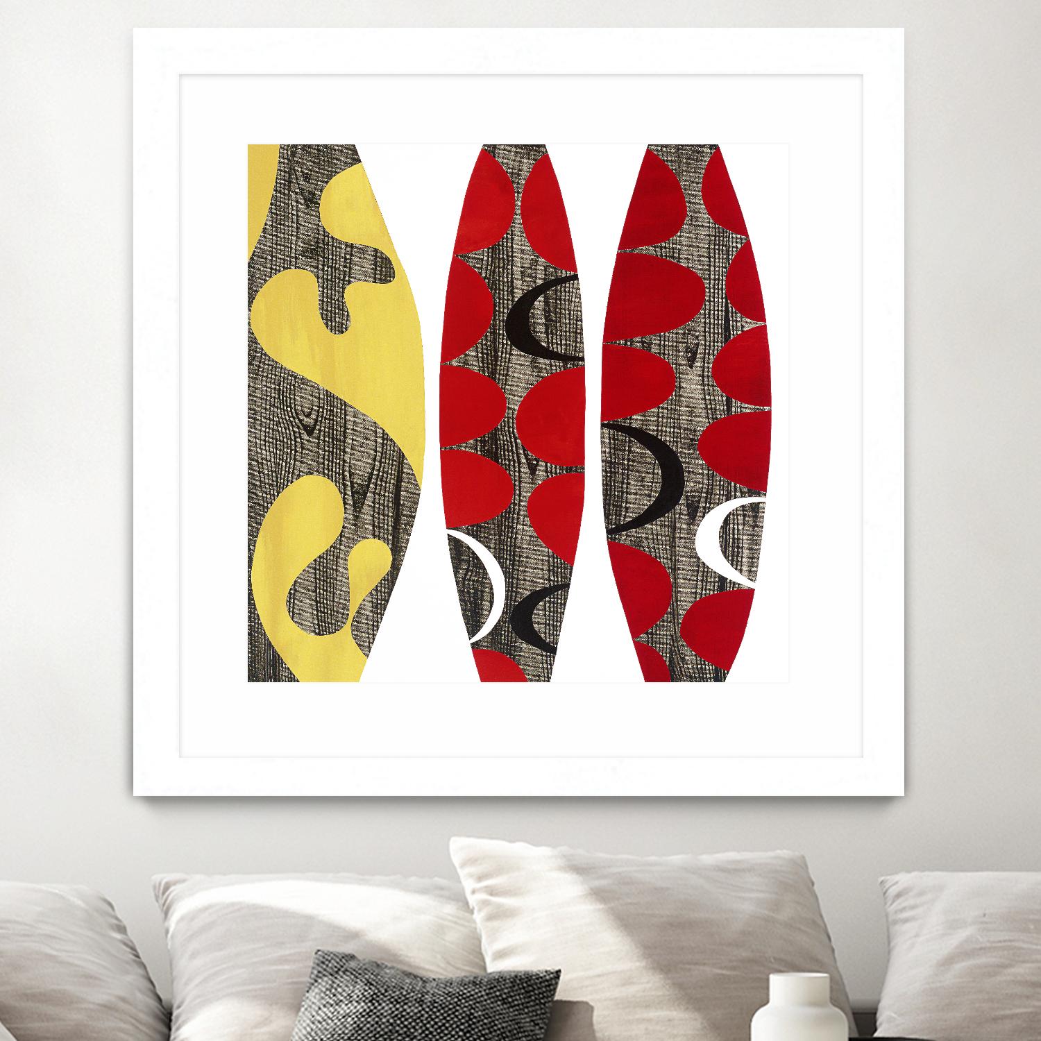 Empowerment I by Mary Calkins on GIANT ART - red abstract