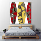 Empowerment II by Mary Calkins on GIANT ART - red abstract