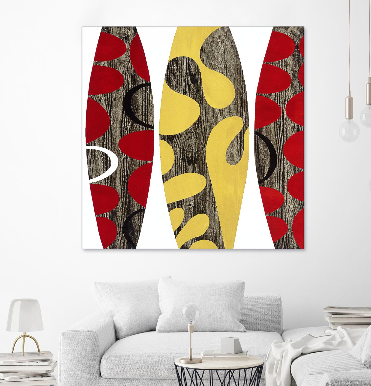 Empowerment II by Mary Calkins on GIANT ART - red abstract
