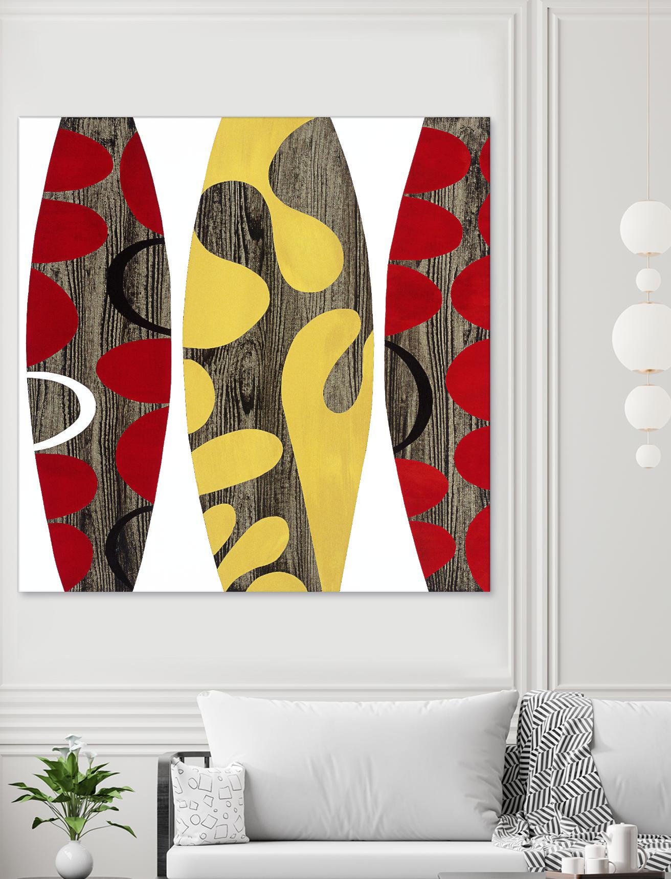 Empowerment II by Mary Calkins on GIANT ART - red abstract