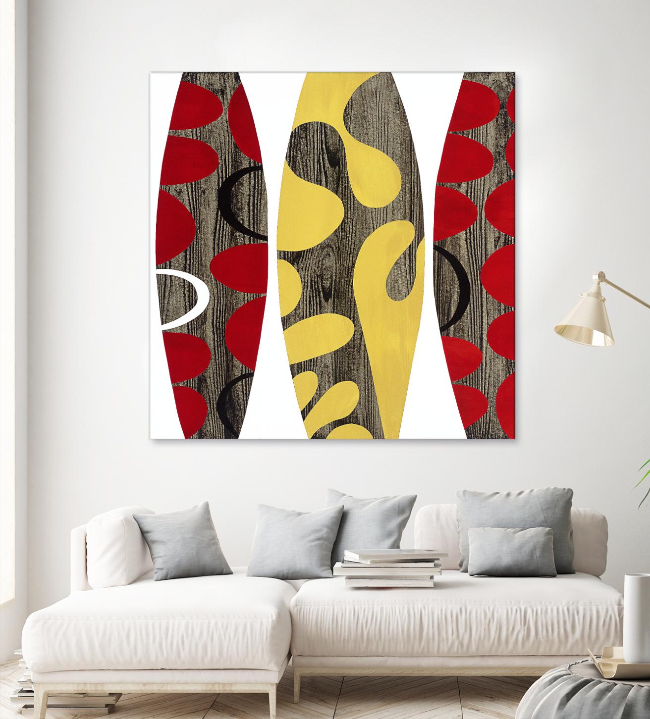 Empowerment II by Mary Calkins on GIANT ART - red abstract