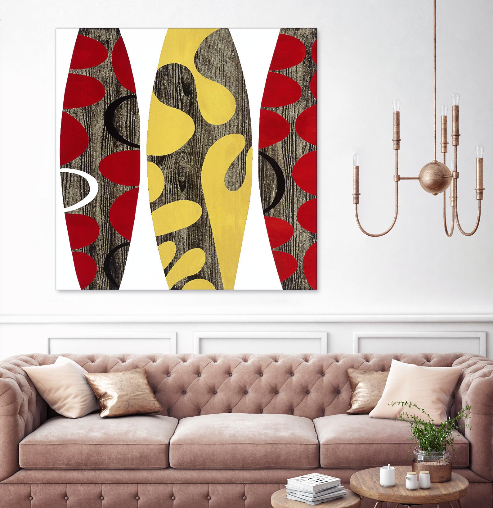 Empowerment II by Mary Calkins on GIANT ART - red abstract