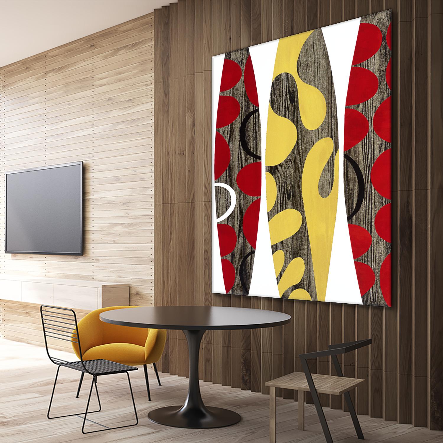 Empowerment II by Mary Calkins on GIANT ART - red abstract