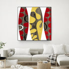 Empowerment II by Mary Calkins on GIANT ART - red abstract