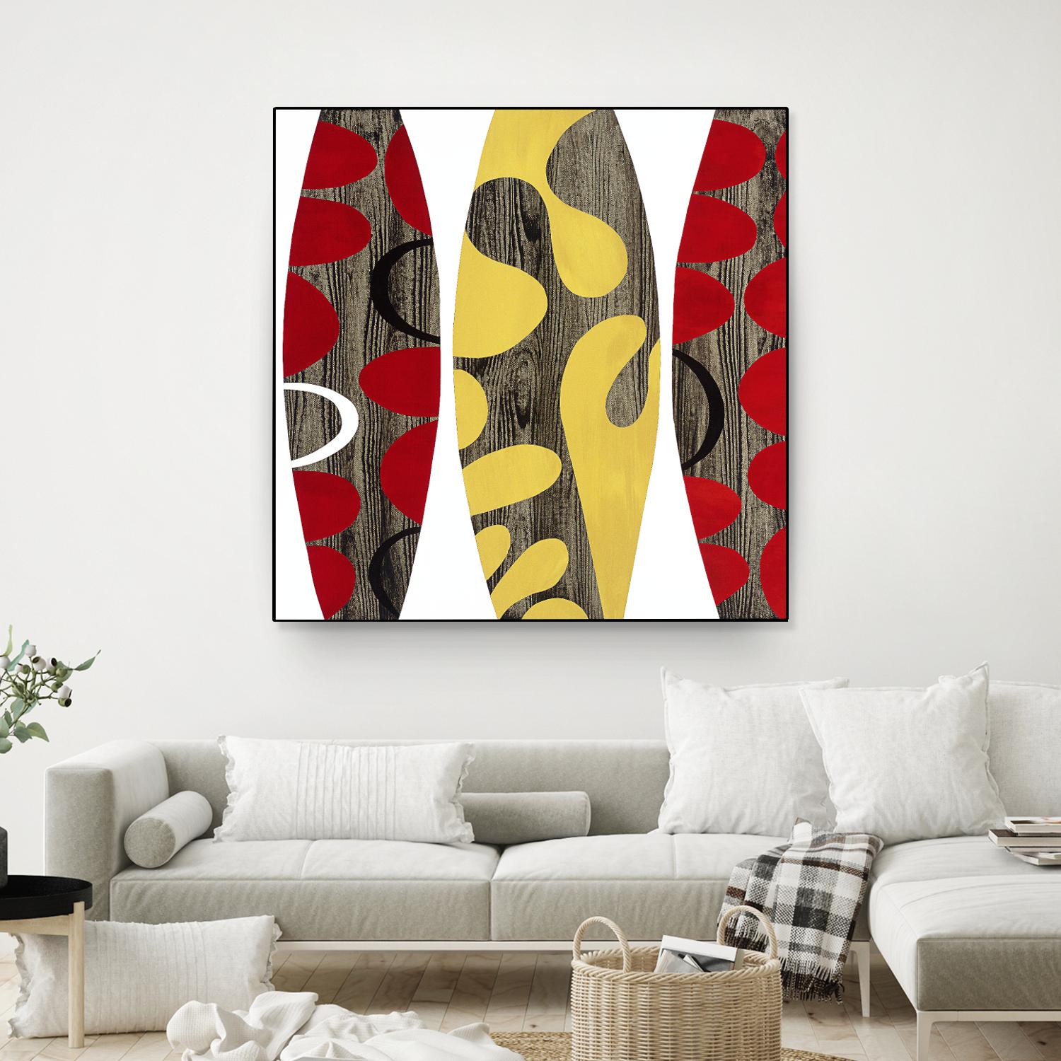 Empowerment II by Mary Calkins on GIANT ART - red abstract