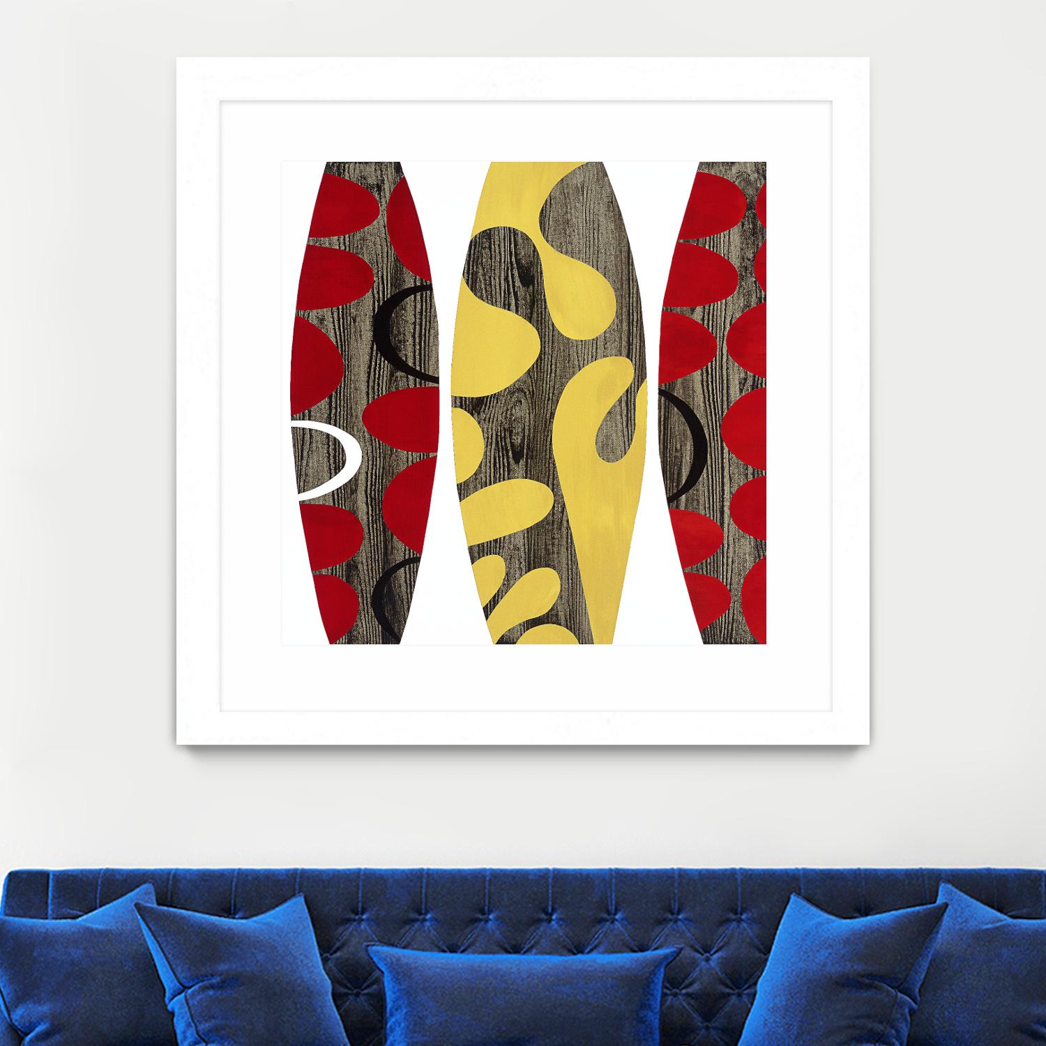 Empowerment II by Mary Calkins on GIANT ART - red abstract