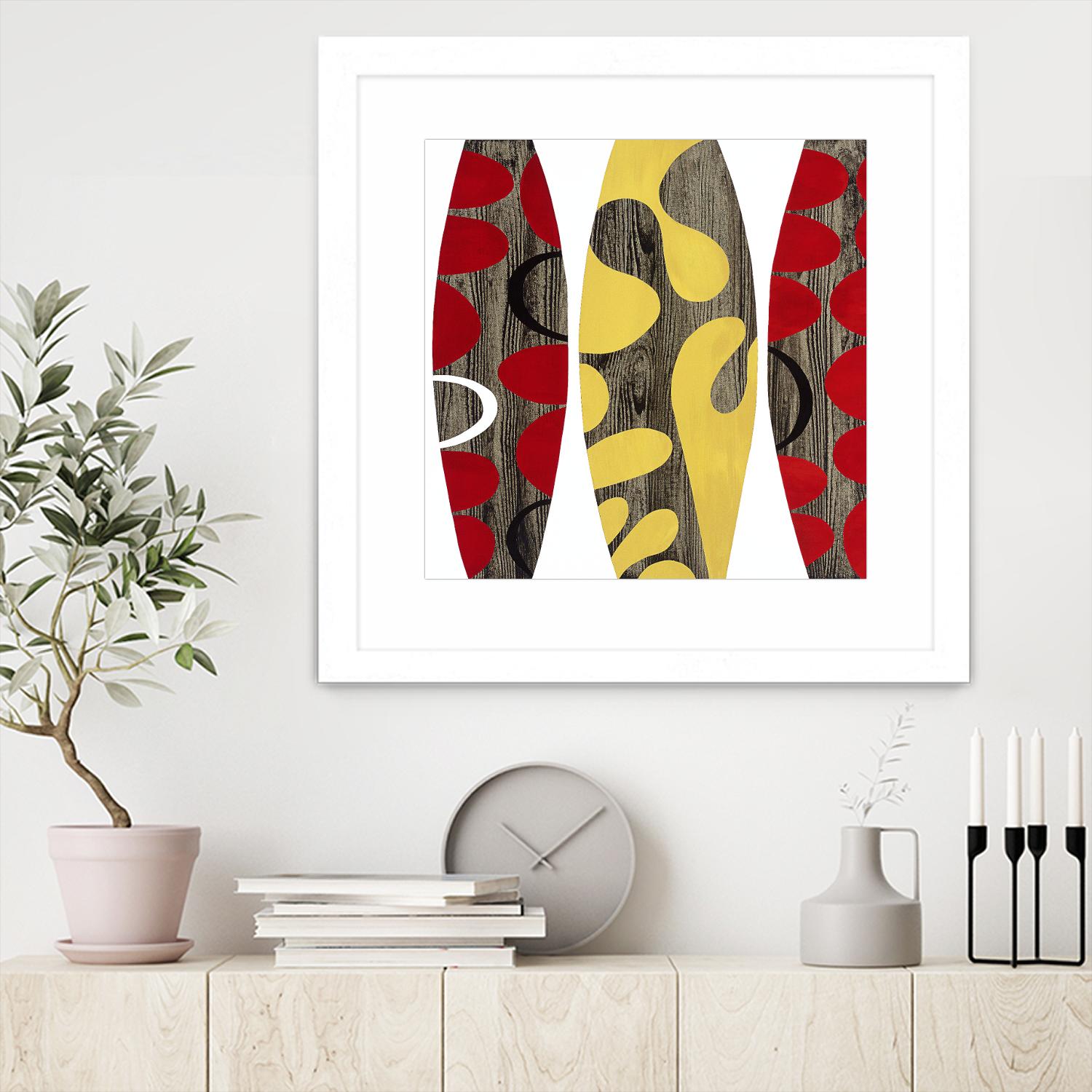 Empowerment II by Mary Calkins on GIANT ART - red abstract