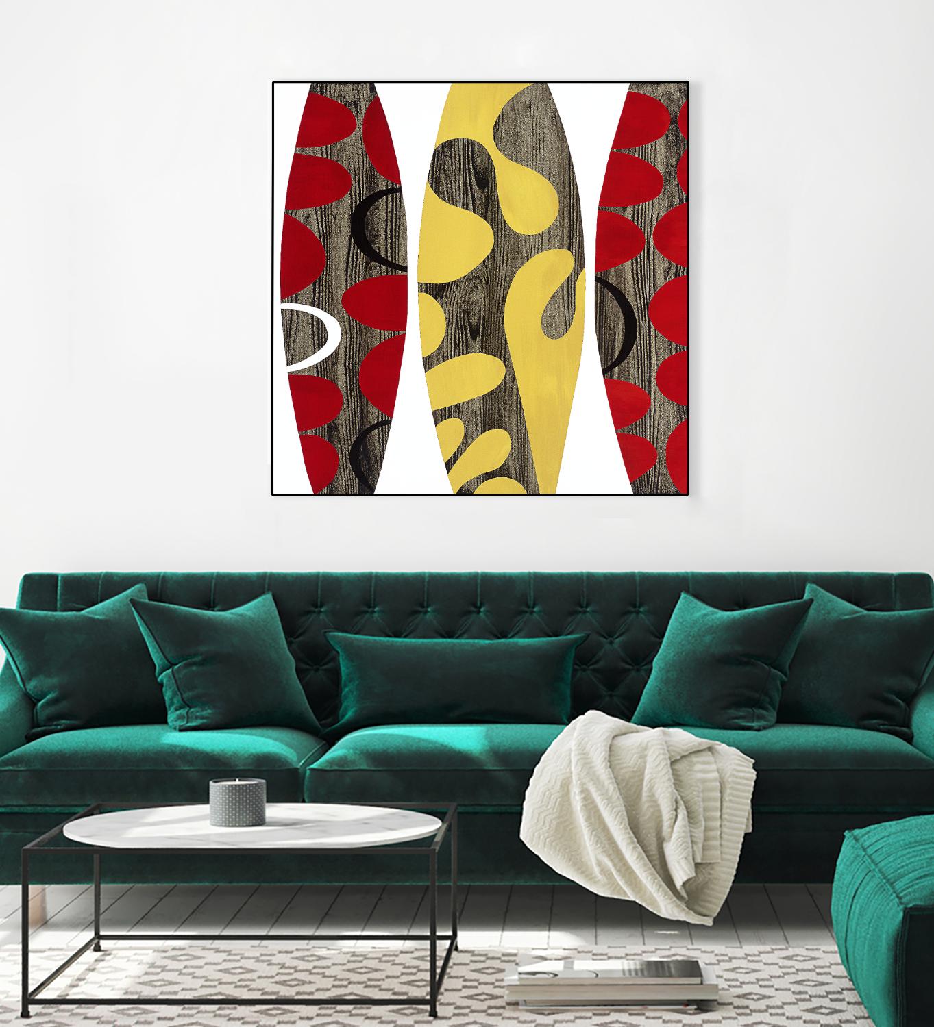 Empowerment II by Mary Calkins on GIANT ART - red abstract