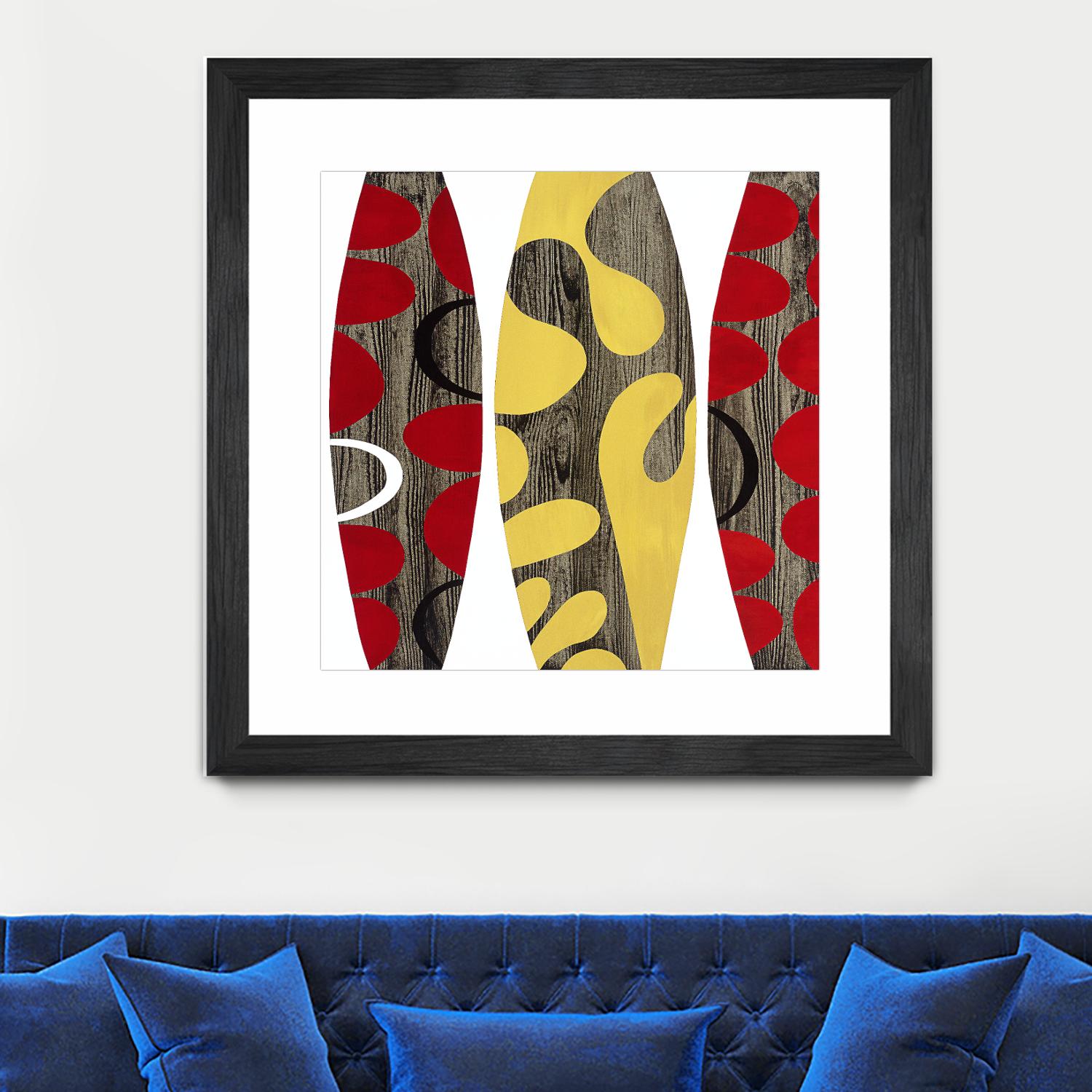 Empowerment II by Mary Calkins on GIANT ART - red abstract