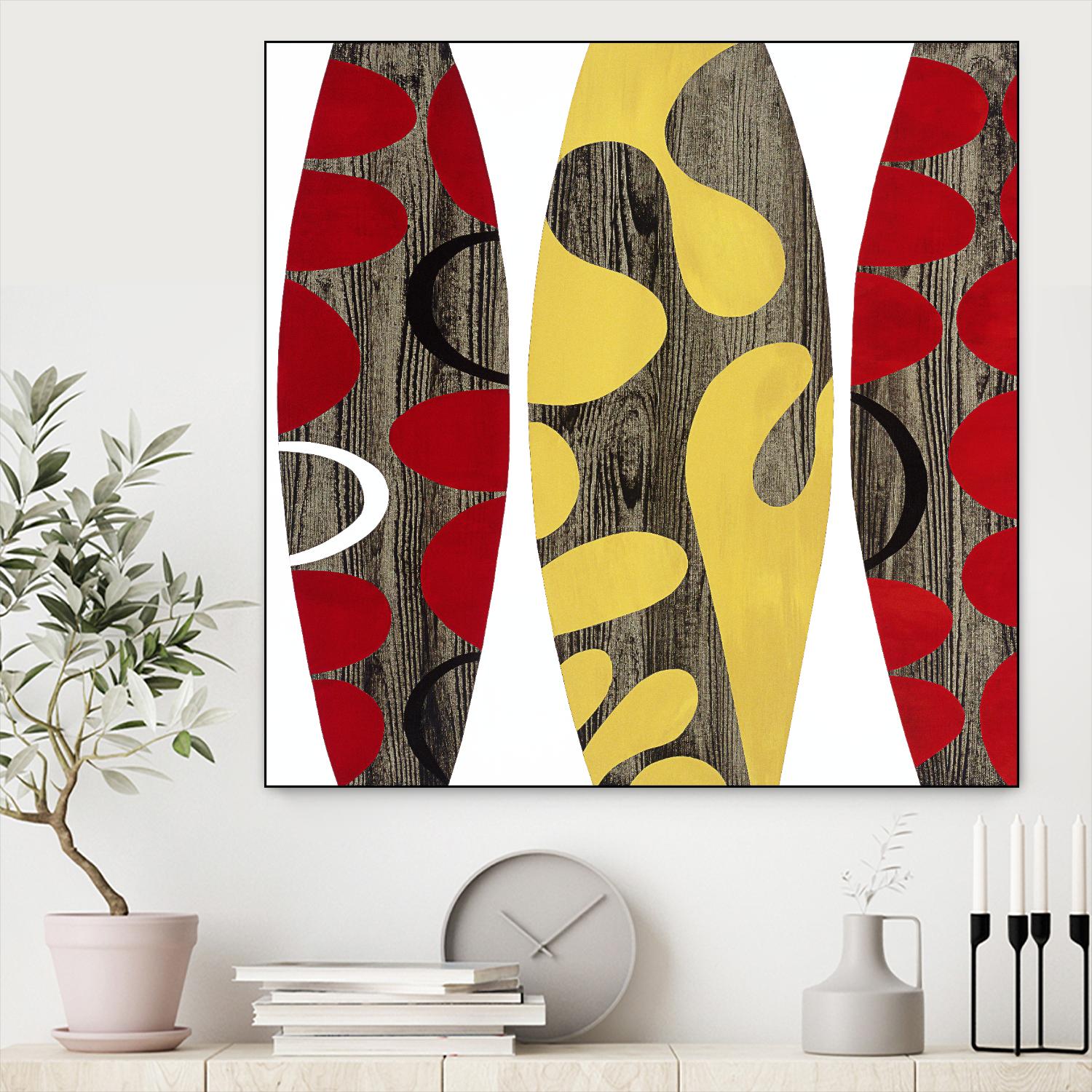 Empowerment II by Mary Calkins on GIANT ART - red abstract