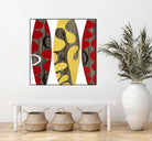 Empowerment II by Mary Calkins on GIANT ART - red abstract