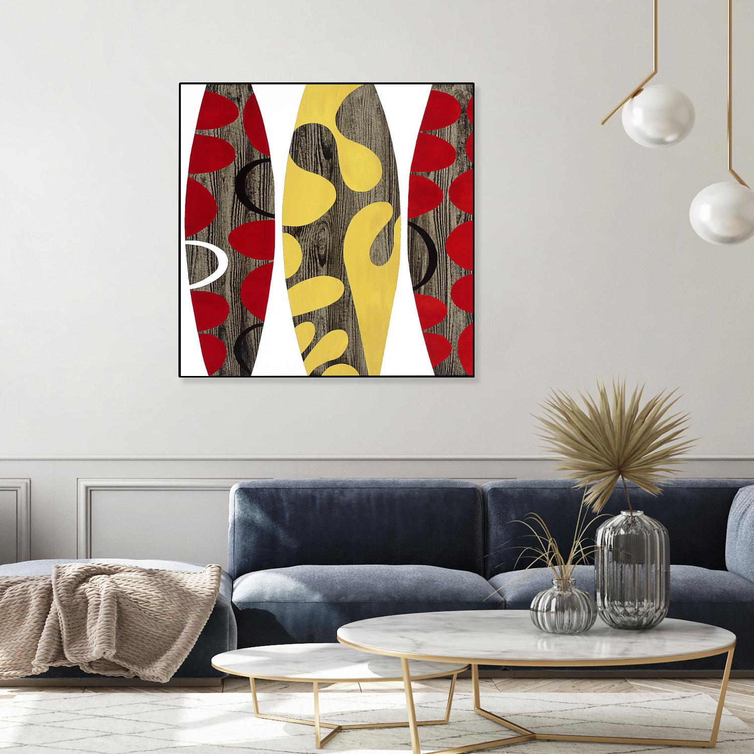 Empowerment II by Mary Calkins on GIANT ART - red abstract