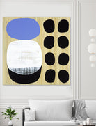Luna Azul I by Mary Calkins on GIANT ART - blue abstract