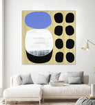 Luna Azul I by Mary Calkins on GIANT ART - blue abstract
