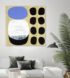 Luna Azul I by Mary Calkins on GIANT ART - blue abstract
