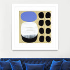 Luna Azul I by Mary Calkins on GIANT ART - blue abstract