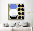 Luna Azul I by Mary Calkins on GIANT ART - blue abstract