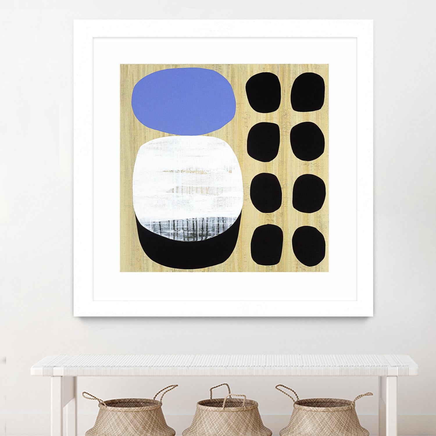 Luna Azul I by Mary Calkins on GIANT ART - blue abstract