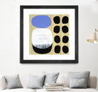 Luna Azul I by Mary Calkins on GIANT ART - blue abstract