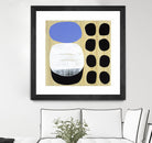 Luna Azul I by Mary Calkins on GIANT ART - blue abstract