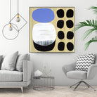 Luna Azul I by Mary Calkins on GIANT ART - blue abstract