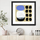 Luna Azul I by Mary Calkins on GIANT ART - blue abstract