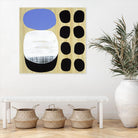 Luna Azul I by Mary Calkins on GIANT ART - blue abstract
