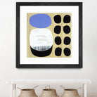 Luna Azul I by Mary Calkins on GIANT ART - blue abstract
