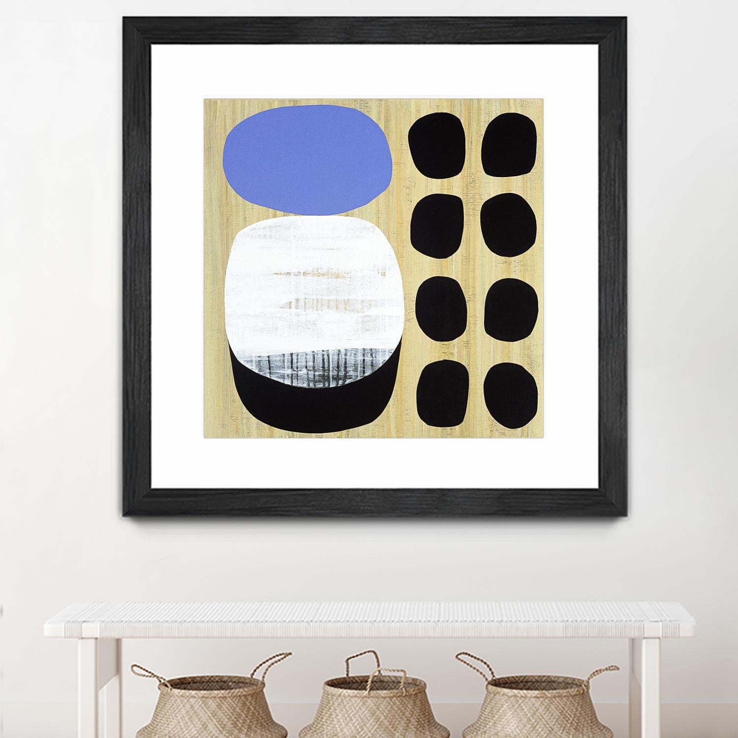 Luna Azul I by Mary Calkins on GIANT ART - blue abstract