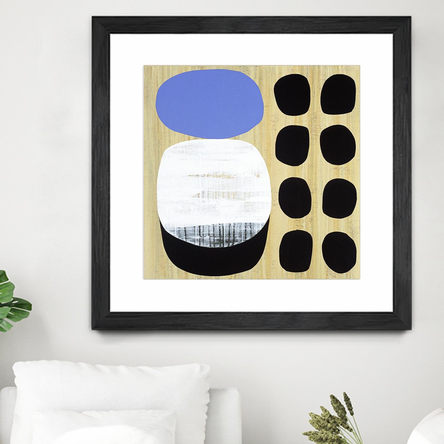 Luna Azul I by Mary Calkins on GIANT ART - blue abstract