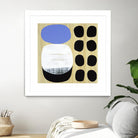 Luna Azul I by Mary Calkins on GIANT ART - blue abstract