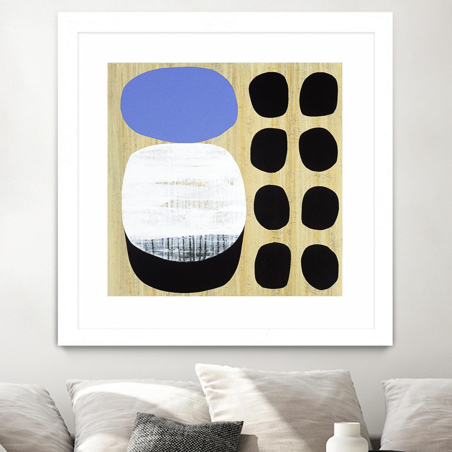 Luna Azul I by Mary Calkins on GIANT ART - blue abstract