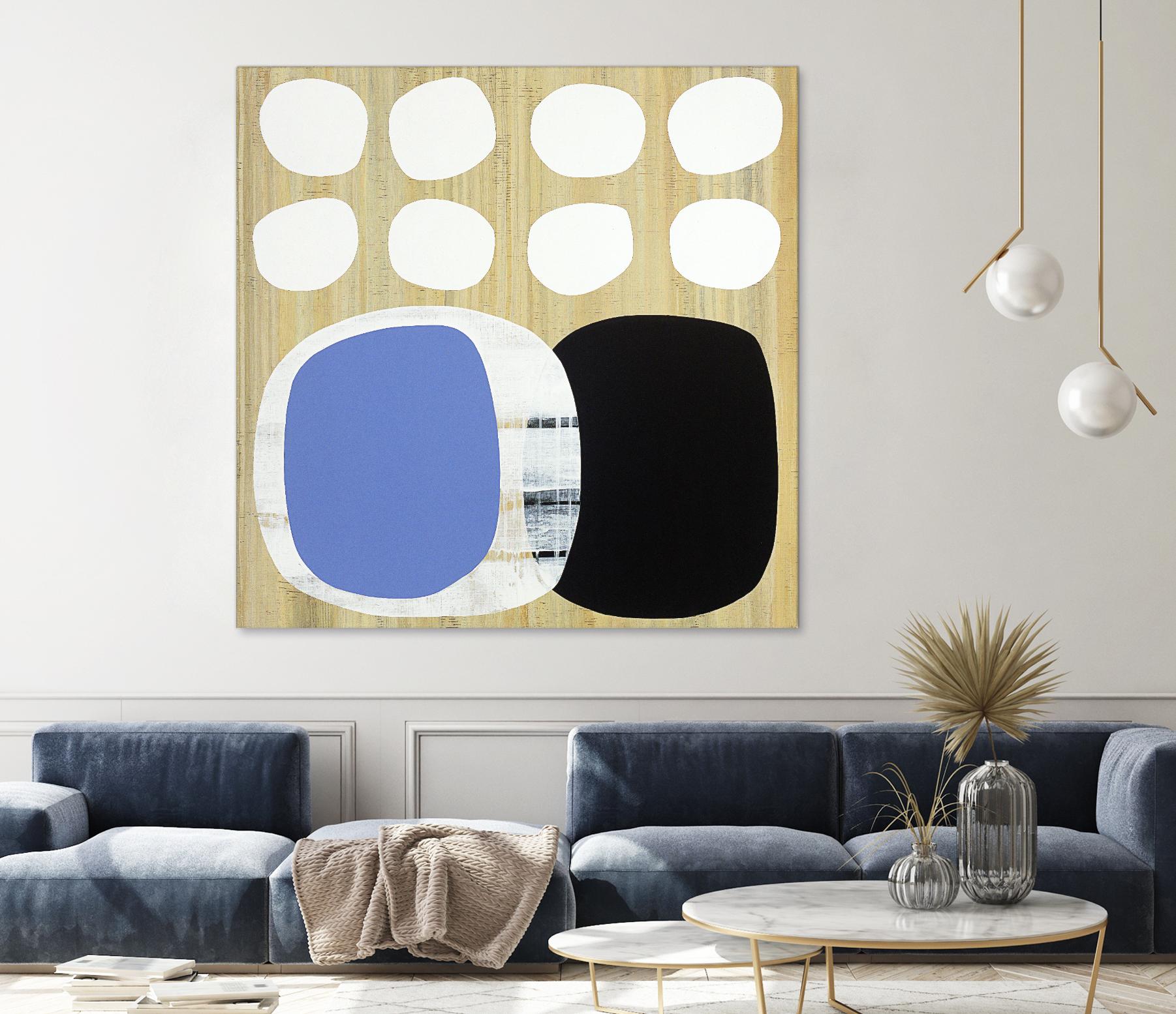 Luna Azul II by Mary Calkins on GIANT ART - blue abstract