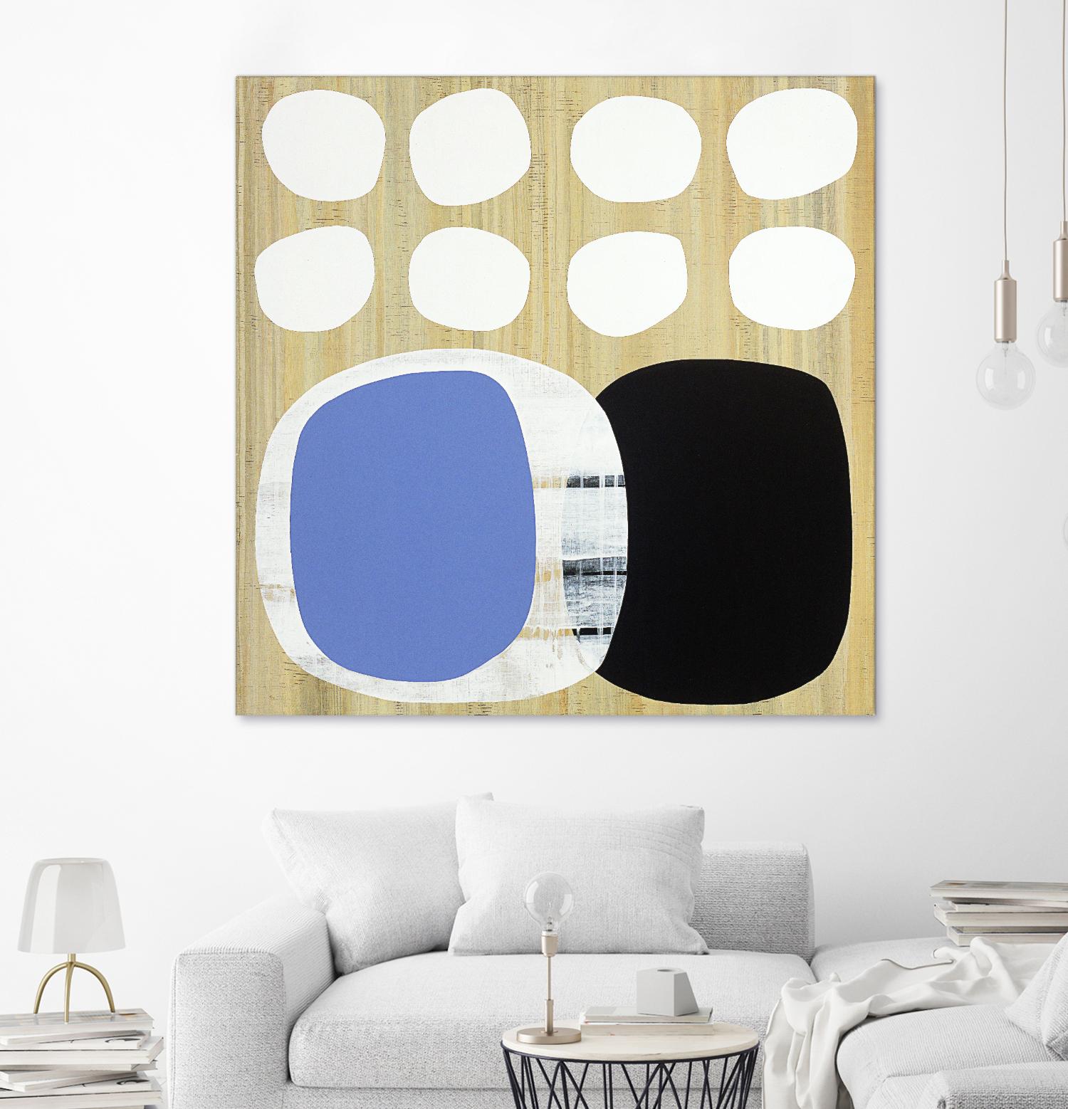 Luna Azul II by Mary Calkins on GIANT ART - blue abstract