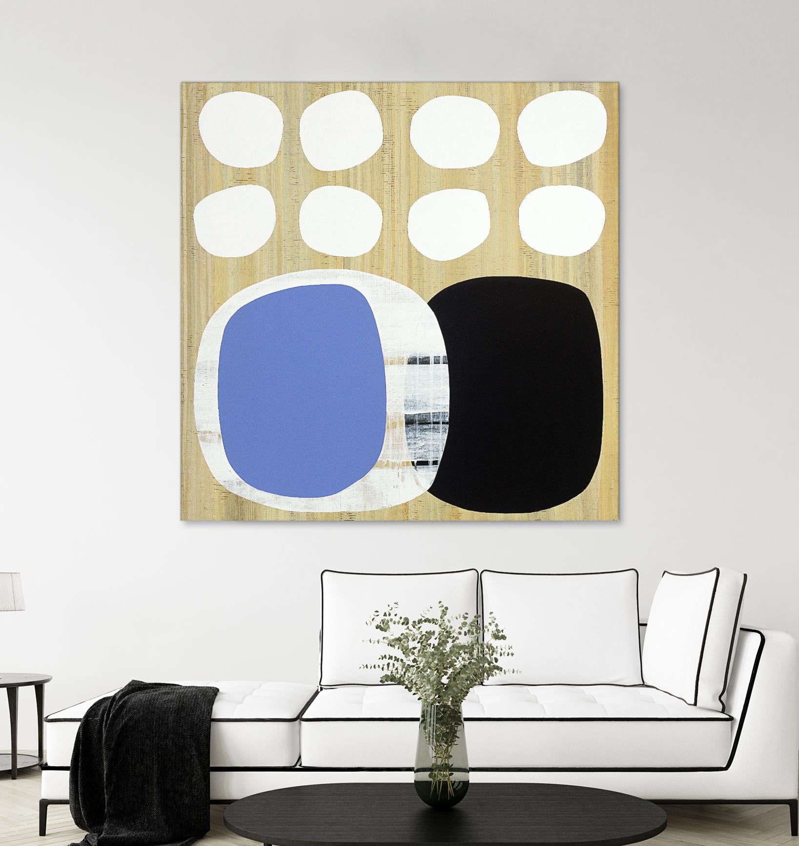 Luna Azul II by Mary Calkins on GIANT ART - blue abstract