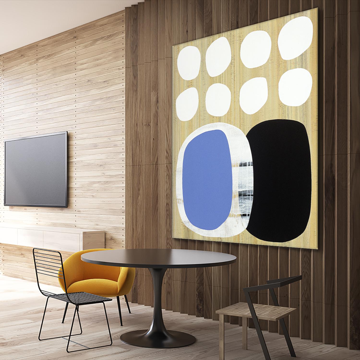 Luna Azul II by Mary Calkins on GIANT ART - blue abstract