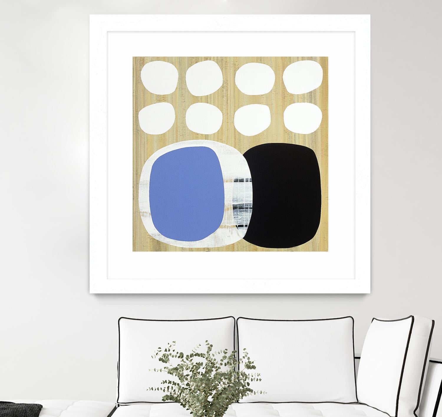 Luna Azul II by Mary Calkins on GIANT ART - blue abstract