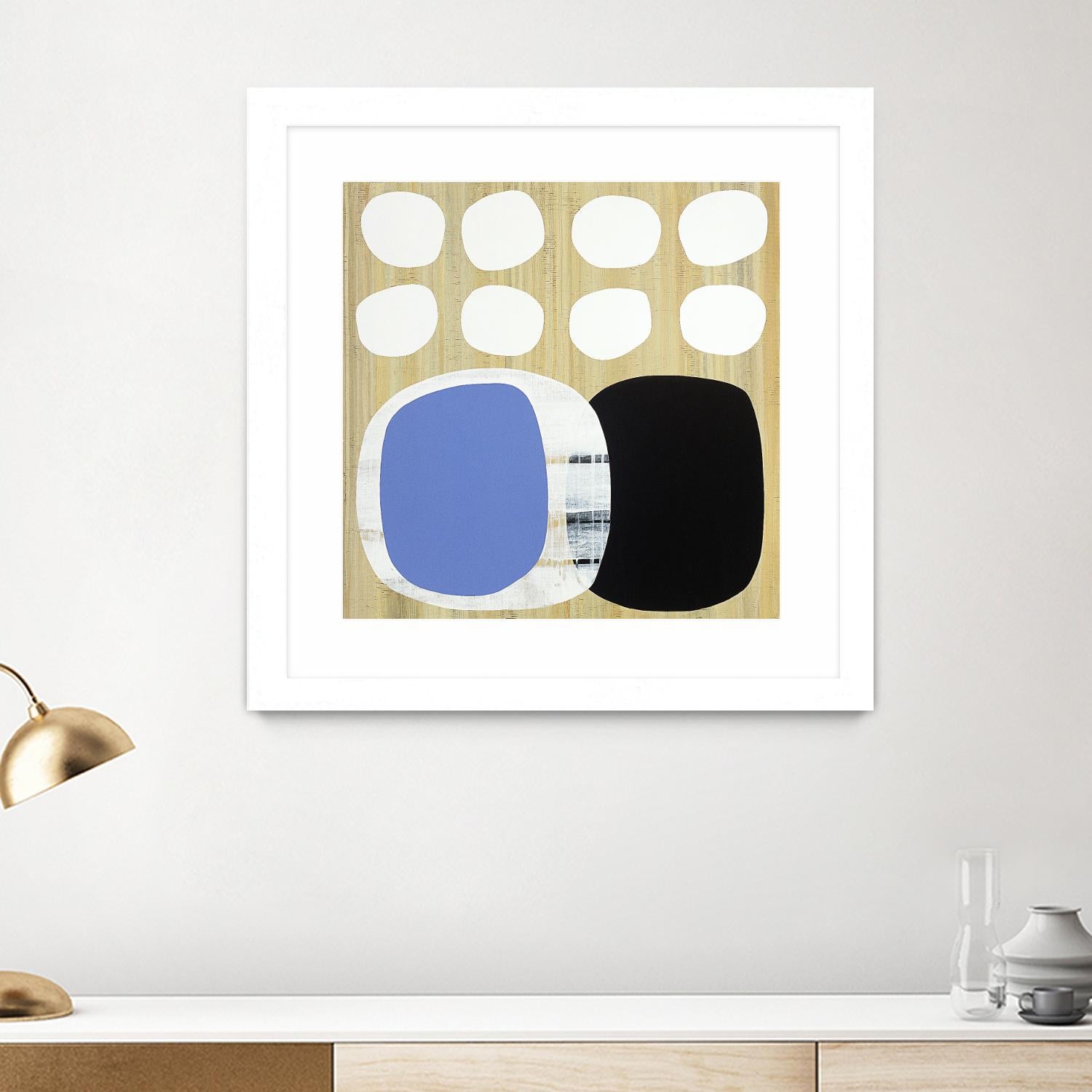 Luna Azul II by Mary Calkins on GIANT ART - blue abstract