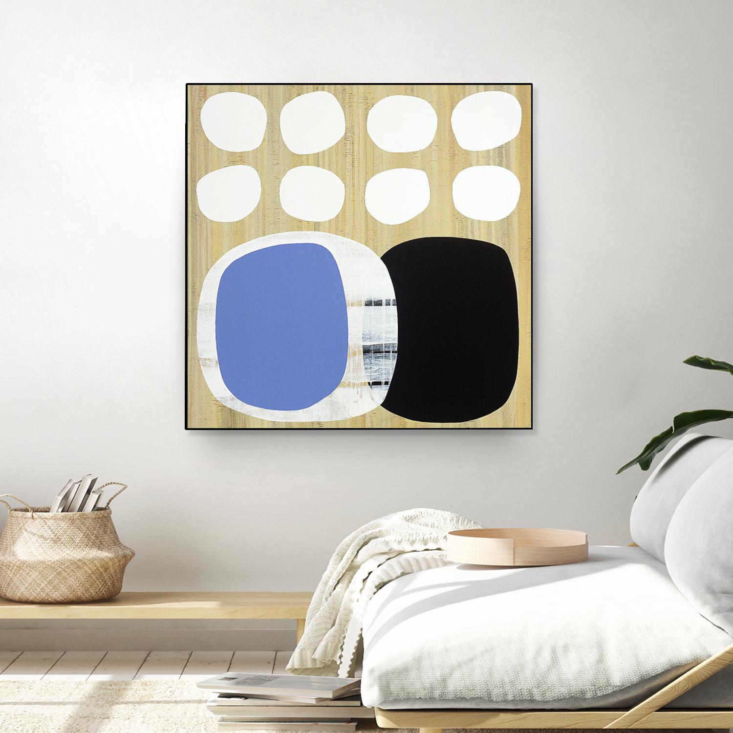 Luna Azul II by Mary Calkins on GIANT ART - blue abstract