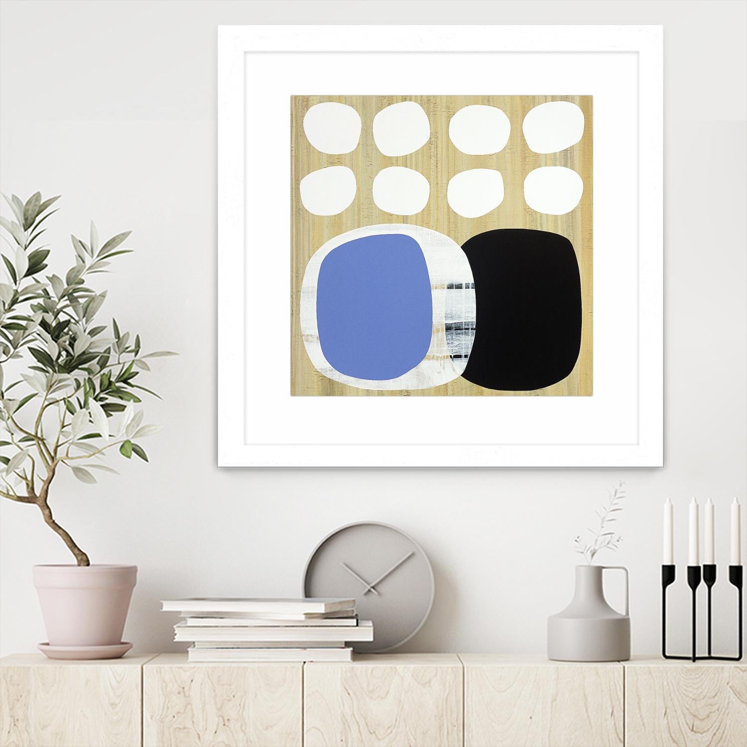 Luna Azul II by Mary Calkins on GIANT ART - blue abstract