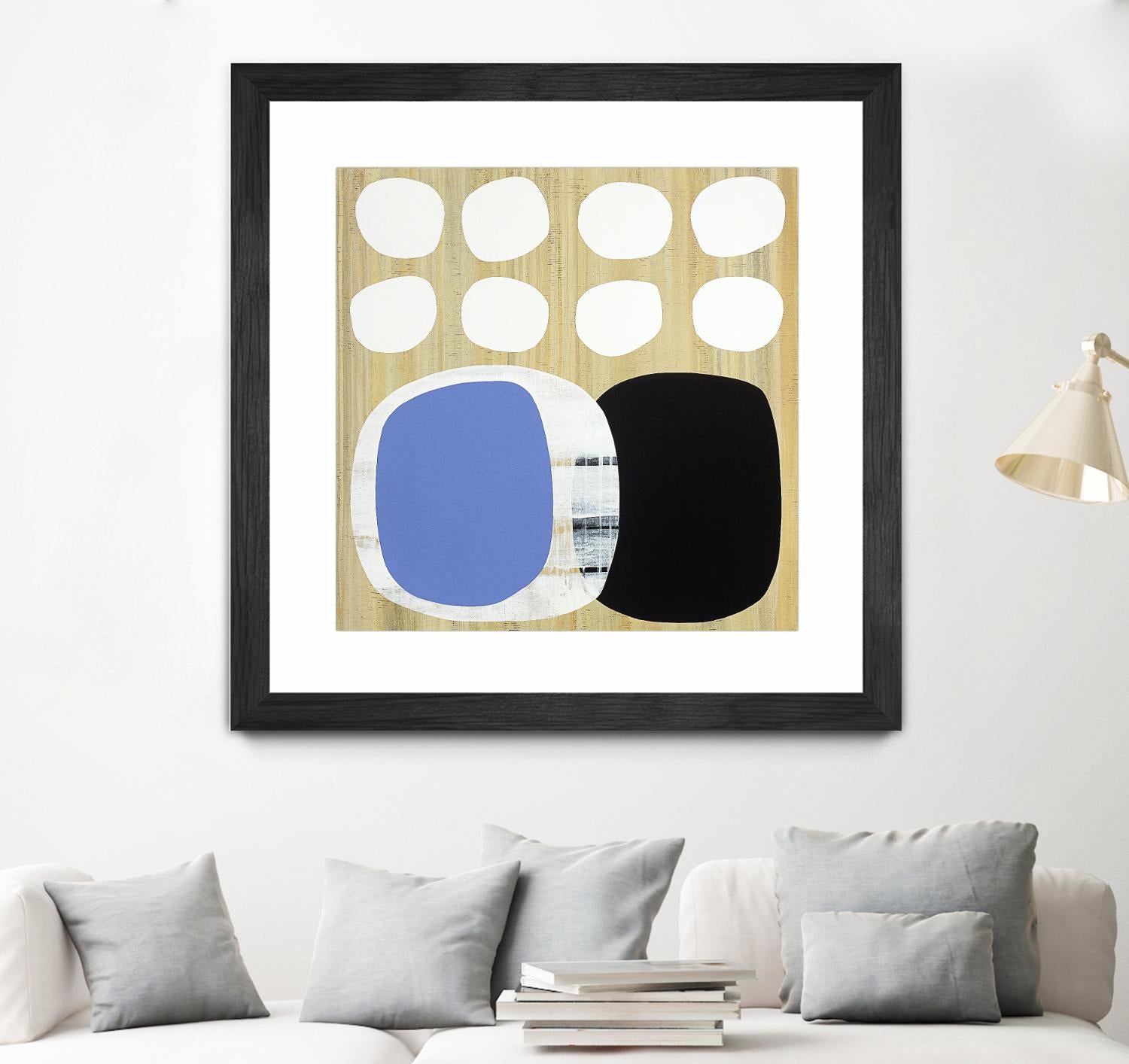 Luna Azul II by Mary Calkins on GIANT ART - blue abstract