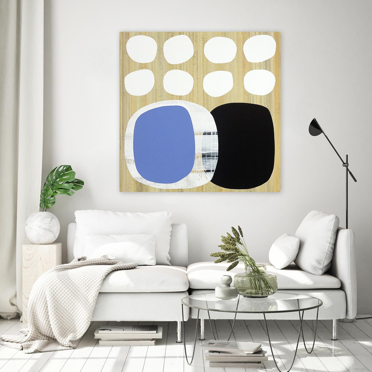 Luna Azul II by Mary Calkins on GIANT ART - blue abstract