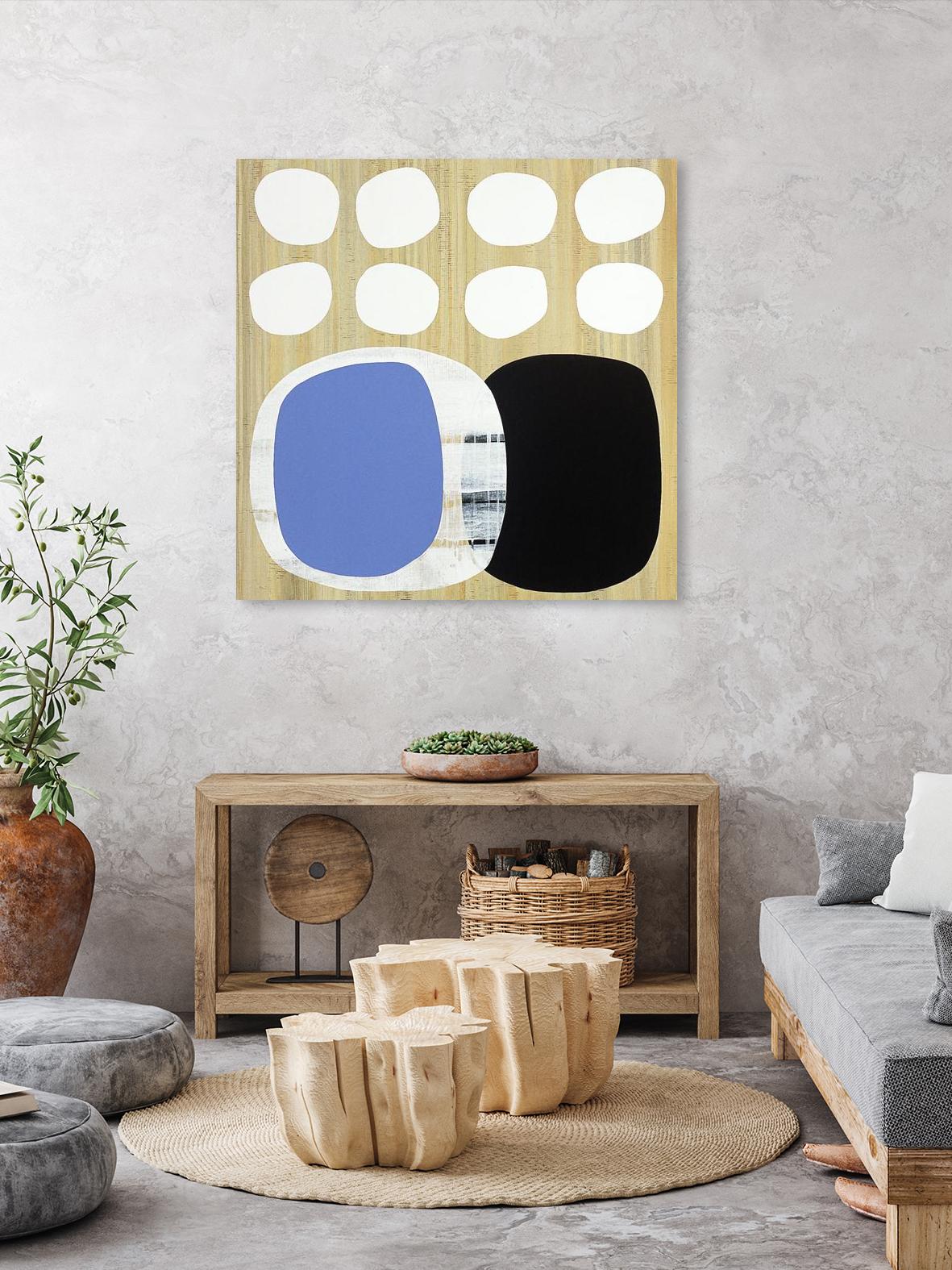 Luna Azul II by Mary Calkins on GIANT ART - blue abstract