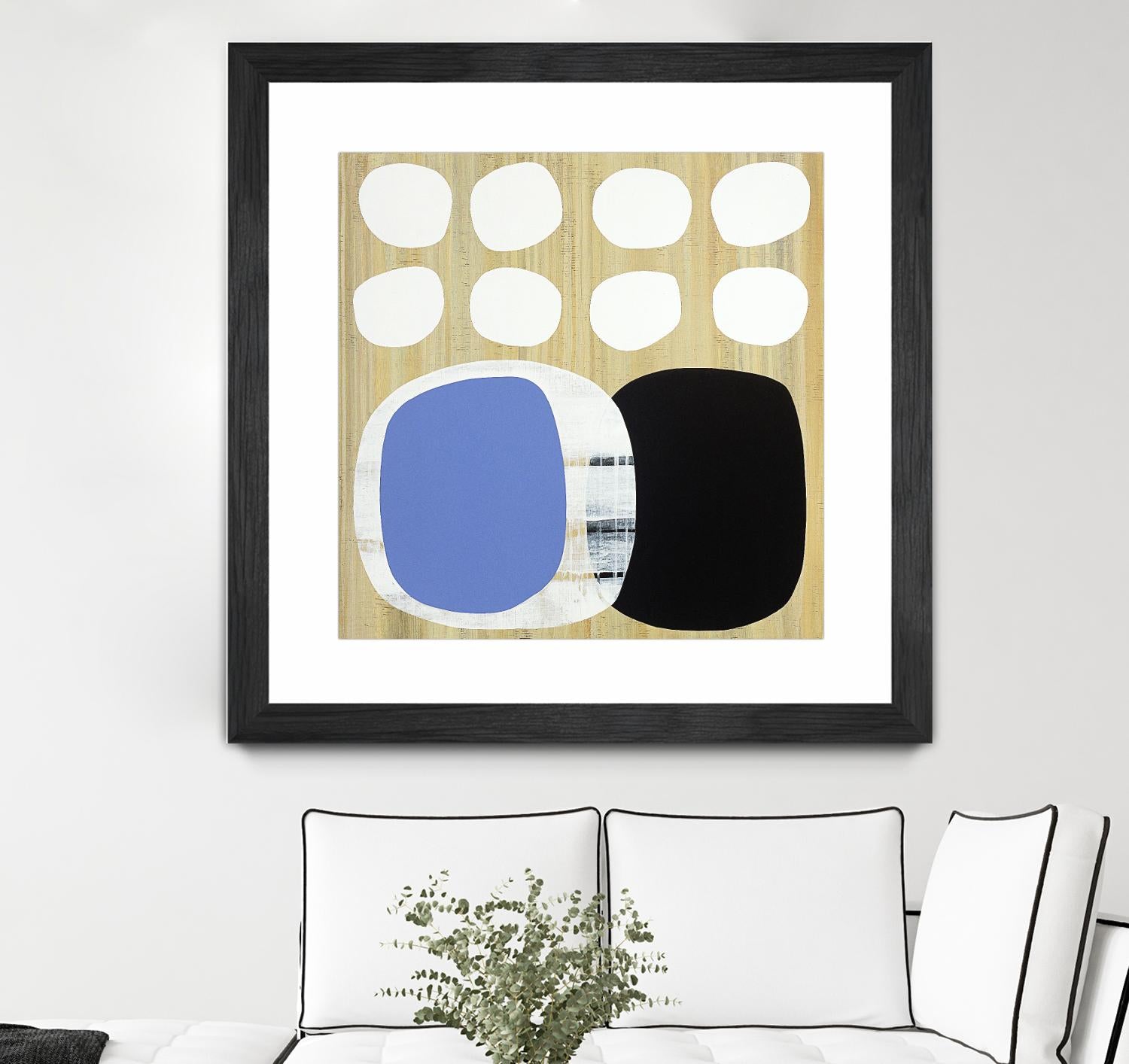 Luna Azul II by Mary Calkins on GIANT ART - blue abstract