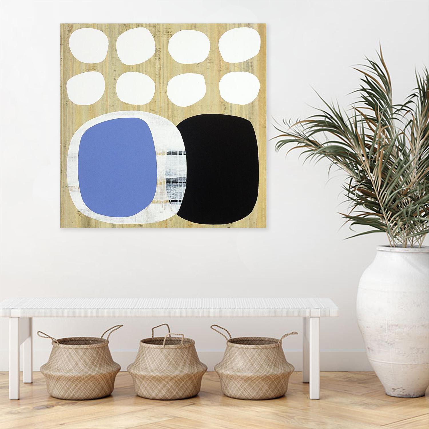 Luna Azul II by Mary Calkins on GIANT ART - blue abstract